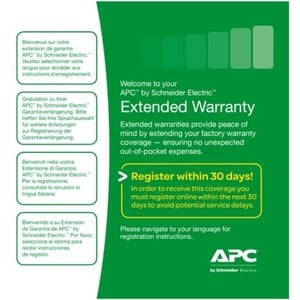 APC WEXT1YR-SU-02, Schneider Electric Warranty/Support, Extended Warranty (Renewal), 24 x 7 Exchange Parts Electronic and Physical