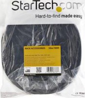 Hook and Loop Cable Tie Roll, Length: 7.6m, Black,