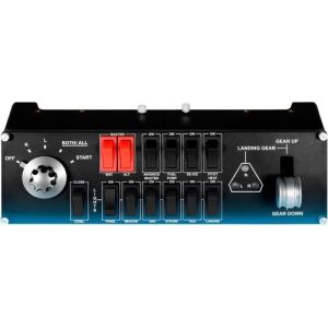 Logitech 945-000030, Saitek Pro Flight Switch Panel, USB, Rotary Control, Gearshift Lever,