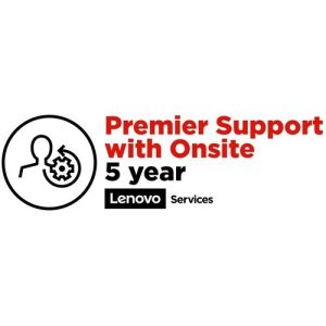 Lenovo 5WS0T36123, Mainstream 5 Year Premium Support with Onsite NBD Upgrade from 3 Year OS (Virtual)