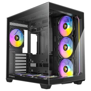 Antec C5-ARGB, Constellation Series, Mid Tower, Tempered Glass, Drive Bays: 1x3.5", 2x2.5", Expansion Slot: 7, Motherboard Support: ATX/mATX/ITX, Pre-Installed Fan: 7x120mm, ARGB, Black