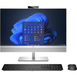 HP A41JCPT, EliteOne 870 G9 AIO, 27" QHD Screen (IR-Webcam), Intel i7-14700, 16GB DDR5 RAM, 512GB NVMe SSD, Keyboard+Mouse, Wireless AX+Bluetooth, Windows 11 Pro