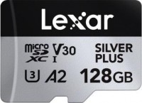 *Limits Apply, contact your AM* Lexar LMSSIPL128G-BNANG, Professional Silver Plus, MicroSDXC, 128GB, UHS-I, Read Speed: Up to 205MB/s, Write Speed: Up to 150MB/s, Limited Lifetime Warranty