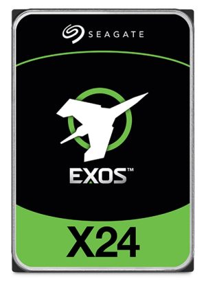 Seagate ST24000NM002H, 24TB Exos X24 3.5" Hard Drive, SATA III, 7200RPM, 512MB Cache, Max Transfer 285MB/s, 2.5M Hours MTBF, 4Kn/512e, CMR