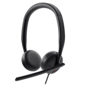 Dell 520-BBCW, Wired Headset WH3024 - Headset - on-ear - wired - USB-C - Zoom Certified, Certified for Microsoft Teams