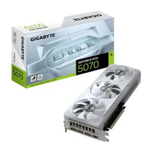 Gigabyte GV-N5070EAGLEOC ICE-12GD, Nvidia GeForce RTX 5070 EAGLE OC ICE SFF, 12GB GDDR7, Core Clock: 2587MHz, Cuda Core: 6144, 1xHDMI, 3xDP, PSU: 750W, PCIe5.0