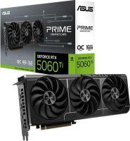 Asus PRIME-RTX5060TI-O16G, Nvidia GeForce RTX 5060 Ti, 16GB GDDR7, Core Clock: 2647MHz, Cuda Core: 4608, 1xHDMI, 3xDP, PSU: 550W, PCIe5.0