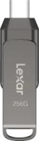 contact your AM* Lexar LJDD400032G-BNQNG, JumpDrive D400, Titanium, 32GB, USB3.1 Type-A and Type-C, Read Speed: Up to 100MB/s, 5 Year Warranty