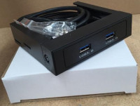 Front 3.5' USB3.0 2x USB3.0 Port w/19pin Internal Enclosure. 1 Year Warranty