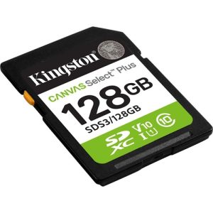 Kingston SDS3/128GB, Canvas Select Plus, 128GB Class 10/UHS-I (U1) V10 SDXC, 150 MB/s Read