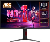 *Sale Till 23rd September 2026* AOC U27G4XM, 27" Dual Refresh Rate Mini-LED Gaming Monitor, 4K UHD Screen, 3840x2160, 16:9, 1ms, 160Hz, Adaptive Sync, 2xHDMI, 1xDP, VESA, Height Adjustable, Pivot, Swivel, Tilt, 3 Year Warranty