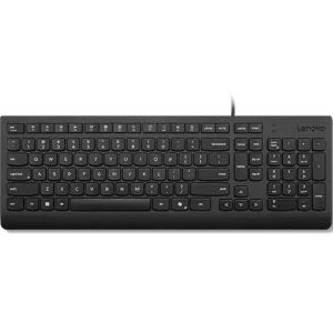 Lenovo 4Y41R64633, Essential Wired Keyboard (Upgraded With Copilot), 1.8m cable, Quiet island style low profile keycaps