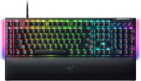 BlackWidow V4 RGB Mechanical Gaming Keyboard, Razer Linear Yellow Switches, 100% Full-size US Layout, Doubleshot ABS KeyCaps, Razer Chroma RGB, Detachable USB-A To USB-C Braided Cable Connectivity