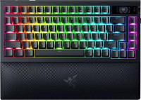 BlackWidow V4 Pro RGB Wireless Mechanical Keyboard, Razer Gen-3 Tactile Switch, 75% Compact TKL Layout, Doubleshot PBT KeyCaps, Tri-mode (2.4GHz/BT 5.1/USB-C Cable), Razer Chroma RGB