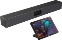 All-in-One Android Video Collaboration Bar for Focus & Huddle Rooms, Power Adapter, Wall Mount Bracket, Cables, 1x CTP25
