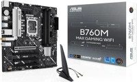 ASUS B760M MAX GAMING WIFI, Micro ATX, Intel LGA1700, 4xDDR5, 3x M.2, 4xSATA 6Gb/s, RAID, 4xPCIe, 1xHDMI, 1xDP, GbE LAN, Wireless AX+Bluetooth, 2xUSB-C, 6xUSB-A