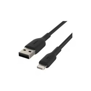 Belkin CAA002BT0MBK, 15cm Lightning/USB Data Transfer Cable, First End: Lightning, Second End: USB Type A, MFI, Black