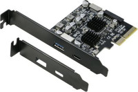 Simplecom EC315, PCIe x4 to 4-Port USB 3.2 Gen II, 10Gbps, Type-C and Type-A with Front Panel USB 3.0 and USB-C Key-A Expansion Card