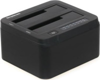 Dual Bay USB 3.0 Aluminium Docking Station for 2.5" and 3.5" SATA HDD, Black