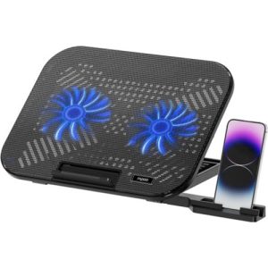 Rapoo CF200. BLACK, Laptop Cooling Pad CF200, 2 High-Efficiency Cooling Fans, 6 Adjustable Angles, Multi-Functional & Versatile