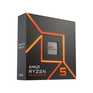 AMD 100-100000593WOF, Ryzen 5-7600X, AM5 Socket, 6 Cores, 12 Threads, Base: 4.7GHz, Turbo: 5.3GHz, 32MB Cache, TDP: 105W