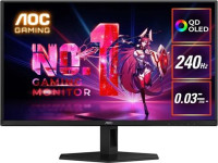*Sale Till 23rd September 2026* AOC Q27G40ZDF, 26.5" QHD QD-OLED Gaming Monitor, 2560x1440, 16:9, 0.03ms, 240Hz, Adaptive Sync, 1xHDMI, 1xDP, VESA, Tilt, 4 Year Warranty
