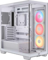3500X LX-R RGB iCUE LINK Mid Tower PC Case, E-ATX, Tempered Glass, Drive Bays: 2x2.5", 2x3.5", Expansion Slot; 7, Fan: 120mm, Motherboard Support: Mini-ITX, Micro-ATX, ATX, E-ATX, White