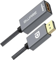 8Ware 8W-DPHDMIF, DisplayPort to HDMI Adapter Converter, Male to Female, Cable Length: 15cm