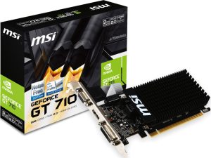 MSI GT 710 2GD3H LP, Nvidia GeForce GT 710, 2GB, PCIe2.0x16, 954 MHz, 300W, HDMI, VGA, DVI-D