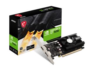 MSI GT 1030 4GD4 LP OC, Nvidia GeForce GT 1030, 4GB DDR4, Core Clock: 1430MHz, Cuda Core: 384, 1xHDMI, 1xDP, PSU: 300W, PCIe3.0,