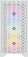 3000D RGB Airflow, Mid-Tower, Tempered Glass, 2x3.5"/2x2.5", Expansion Slot: 7, Pre-Installed Fan: 3x120mm, White,