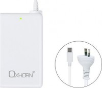 65W GaN Type C Charger, Cord Length: 2m, White,