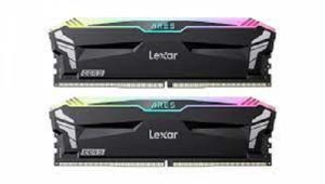 Lexar LD5U16G68C34LA-RGD, Ares RGB with Heatsink, UDIMM, DDR5 32GB(2x16GB), 6800MHz, CL34, 1.4V, Black,