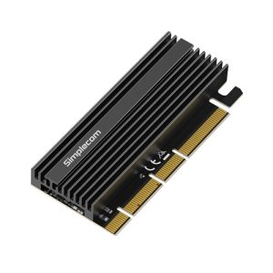 Simplecom EC415B, NVMe M.2 SSD to PCIe Expansion Card, Aluminium Heat Sink, Black