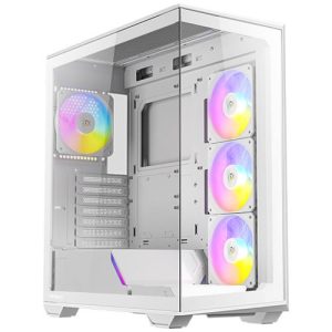 Antec C3-ARGB-W, Constellation Series, Mid-Tower, Tempered Glass, Drive Bays: 1x3.5"/2.5", 3x2.5", Expansion Slot: 7, Motherboard Support: ATX/Micro-ATX/ITX, Pre-Installed Fan: 4x120mm, ARGB, White,