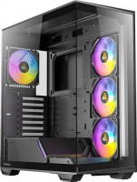 Constellation Series, Mid-Tower, Tempered Glass, Drive Bays: 1x3.5"/2.5", 3x2.5", Expansion Slot: 7, Motherboard Support: ATX/Micro-ATX/ITX, Pre-Installed Fan: 4x120mm, ARGB, Black,