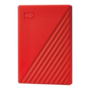 Western Digital WDBYVG0020BRD-WESN, My Passport Portable, 2TB, USB 3.2 External HDD, Red,