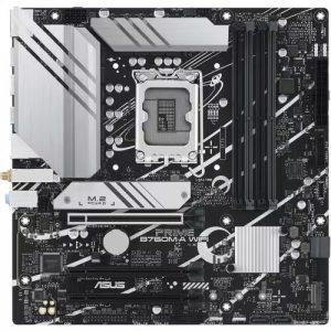 Asus PRIME B760M-A-WIFI-CSM, Micro ATX, Intel Socket LGA 1700, 4xDDR5, 2xM.2, 4xSATA 6Gb/s, RAID, 2xHDMI, 1xDP, 3xPCIe, GbE LAN, Wireless AX+Bluetooth, 1xUSB-C, 2xUSB3.2, 4xUSB2.0