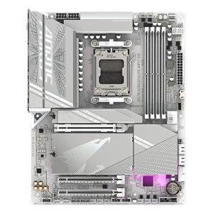 Gigabyte X870 A ELITE WF7 ICE 1.0, ATX, AMD AM5, 4xDDR5, 4xM.2, 4xSATA 6Gb/s, RAID, 3xPCIe, 2xHDMI, GbE LAN, Wi-Fi 7+Bluetooth, 2xUSB-C, 6xUSB3.2, 4xUSB2.0