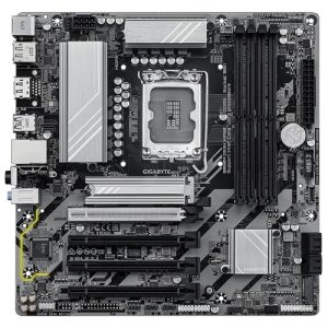 Gigabyte GA-B860M-DS3H-WIFI6E 1.0, Micro ATX, Intel LGA 1851, 4xDDR5, 2xM.2, 4xSATA 6Gbps, RAID, 4xPCIe, 1xHDMI, 2xDP, GbE LAN, Wireless AX+Bluetooth, 3xUSB3.2, 3xUSB2.0