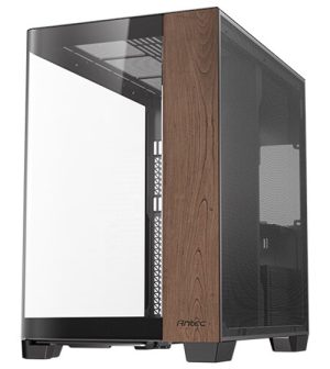 Antec C8 CURVE Wood, E-ATX, Tempered Glass, Drive Bays: 2x2.5", 1x3.5", Expansion Slot: 8, Motherboard Support: E-ATX, ATX, M-ATX, ITX, 360mm liquid Cooler, 2x USB3.0, Black