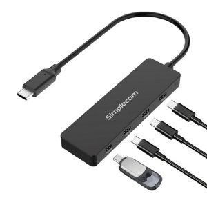 Simplecom CH384, USB-C to 4-Port USB-C Data Hub, USB 3.2 Gen2, 10Gbps