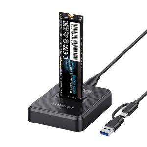 Simplecom SD511, M.2 SSD Docking Station NVMe and SATA Dual Protocol, USB 3.2 Gen 2, 10Gbps, USB-C interface compliant with USB 3.2 Gen 2 standard