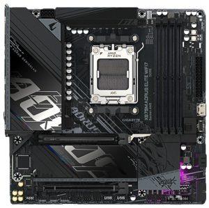 Gigabyte X870M A ELITE WF7, ATX, AMD AM5, 4×DDR5, 2xM.2, 2xSATA 6Gb/s, RAID, 2xPCIe, 2xHDMI, 2xUSB4, LAN, Wi-Fi 7+Bluetooth, 4xUSB2.0, 6xUSB3.2