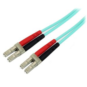 10 Gb Aqua Multimode 50/125 Duplex LSZH Fiber optic Patch Cable LC - LC Male Network