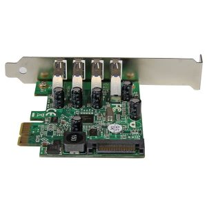 Startech PEXUSB3S4V, 4 Port PCI Express PCIe SuperSpeed USB 3.0 Controller Card Adapter with UASP - SATA Power
