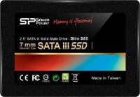 *Limits Apply, contact your AM* Silicon Power SP240GBSS3S55S25-OEM, Power Slim S55, 240GB, 2.5”, SATA 6Gb/s, Read Speed: 550MB/s, Write Speed: 420MB/s, Black, 3 Year Warranty