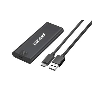 Volans VL-U3M2S-V, Aluminium SATA M.2 SSD to USB-C Enclosure