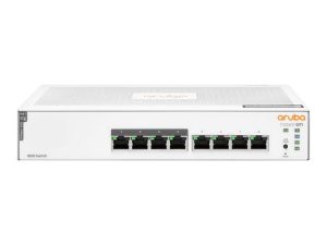 Aruba JL811A, Instant On 1830 Smart Managed POE Switch, 8x Gigabit RJ45 Ports (4x POE Ports), PoE Budget: 65W