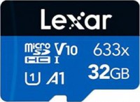 *Limits Apply, contact your AM* Lexar LMS0633032G-BNNNG, High-Performance 633X MicroSD, 32GB, UHS-I, Read Speed: Up to 100MB/s, 10 Year Warranty